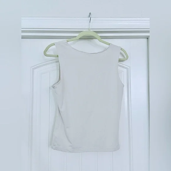 Vintage Y2K MOSCHINO Jeans stretch tank muscle shirt w/ colorful sequin dots S/M - Picture 5 of 13